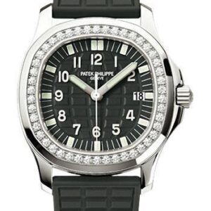 Patek Philippe 35.2mm Aquanaut Luce Watch Black Dial 5067A
