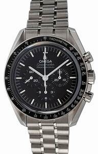 Omega Speedmaster Moonwatch Professional Co‑Axial Master Chronometer Chronograph Black Dial Men 42MM