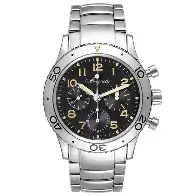 Breguet Swiss watch Brand Type XX Black Dial Silver Watch for Men