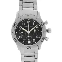 Breguet Type XX Chronograph Men's Black dial Silver Watch