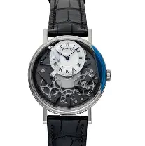 Breguet Tradition Silver & Grey Dial Blue 40 MM Watch for Men